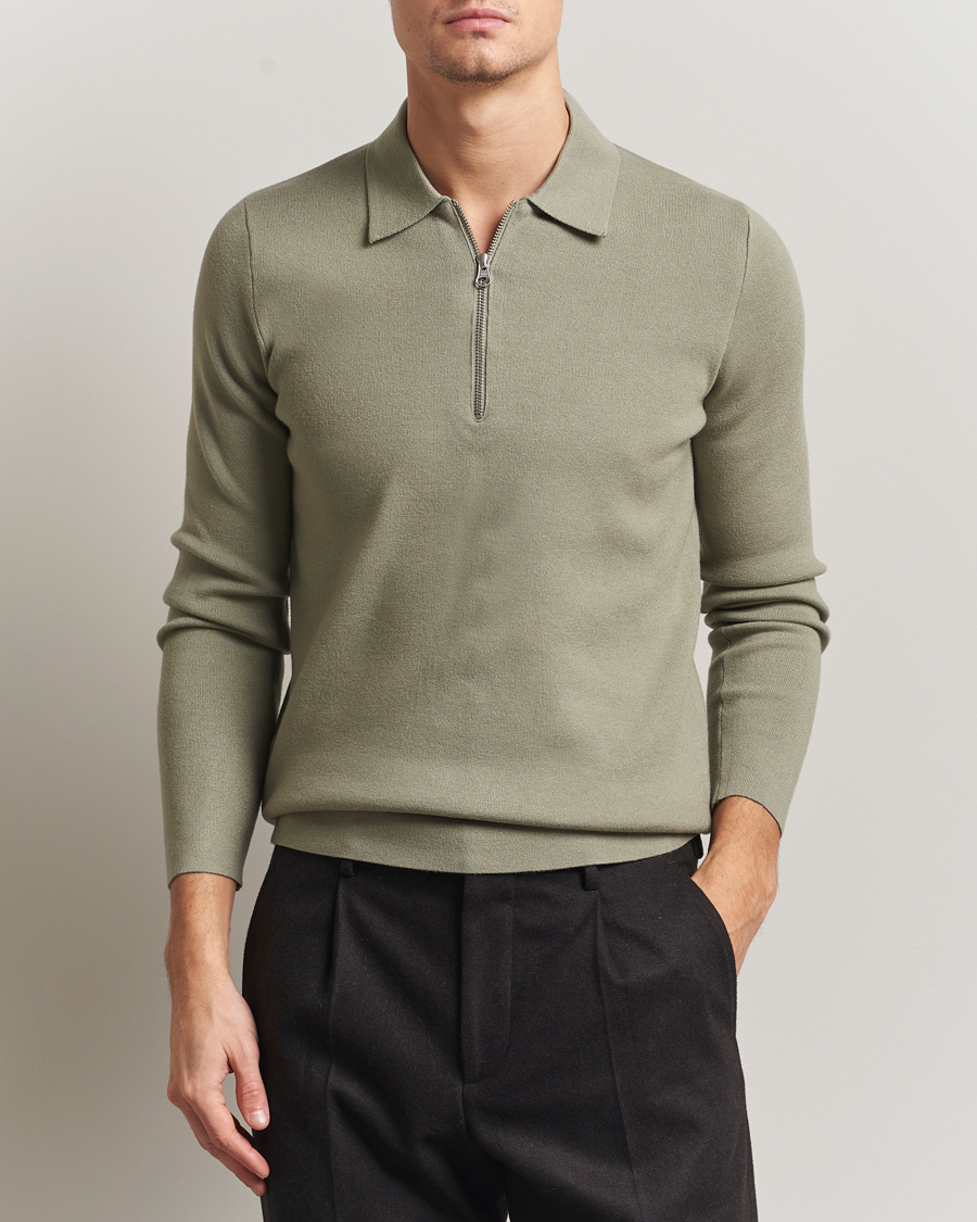Herre | Gensere | Samsøe Samsøe | Guna Half Zip Seagrass