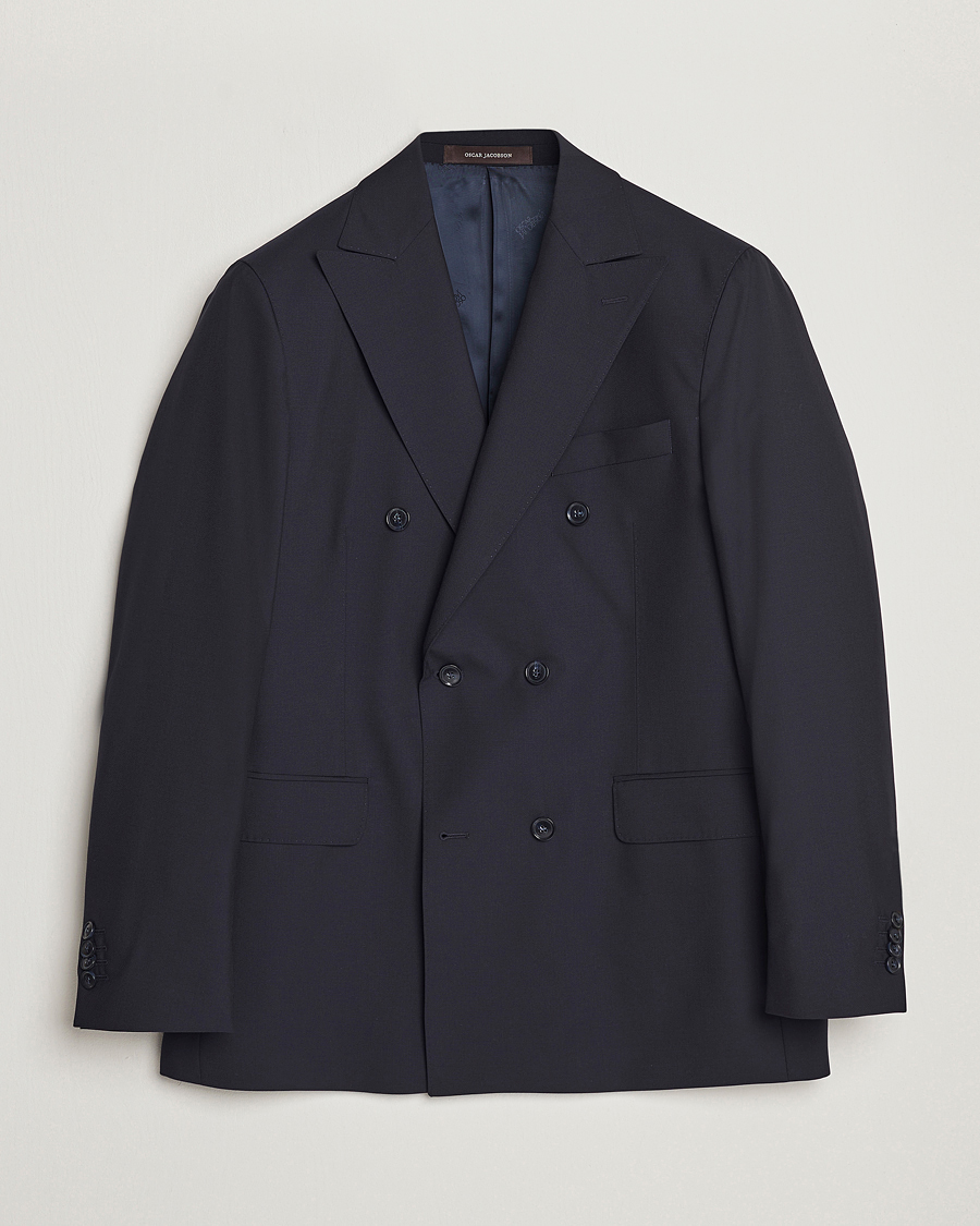 Herre | Dressjakker | Oscar Jacobson | Farris Wool Blazer Navy