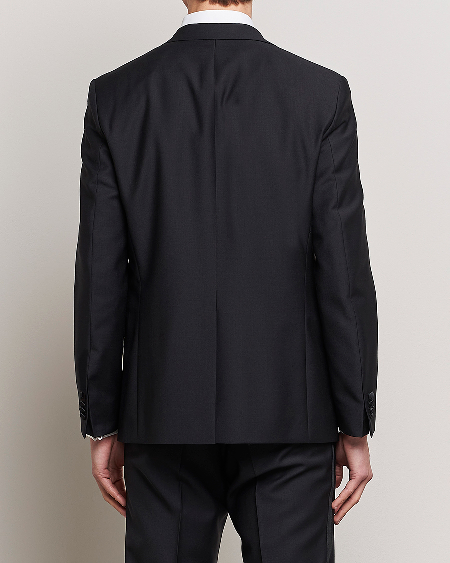 Herre | Dressjakker | Oscar Jacobson | Frampton Wool Tuxedo Blazer Black