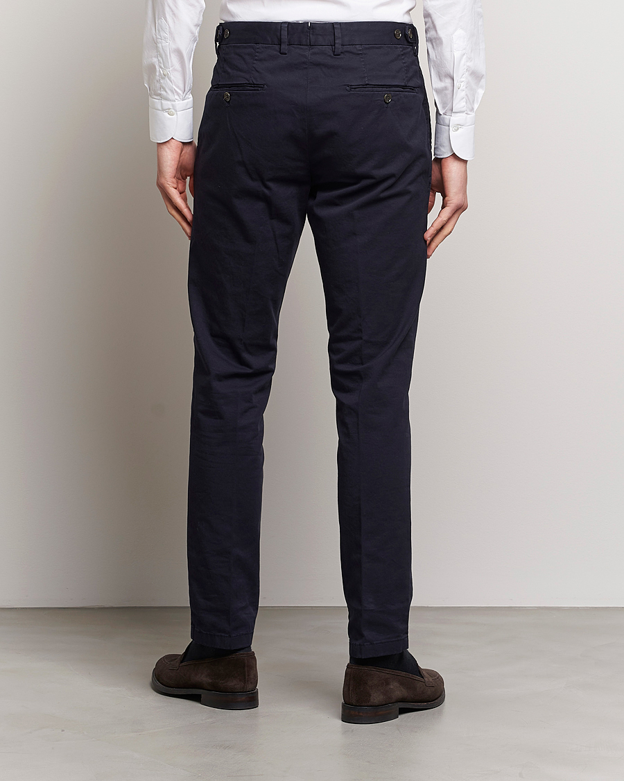 Herre | Bukser | Oscar Jacobson | Danwick Cotton Trousers Navy