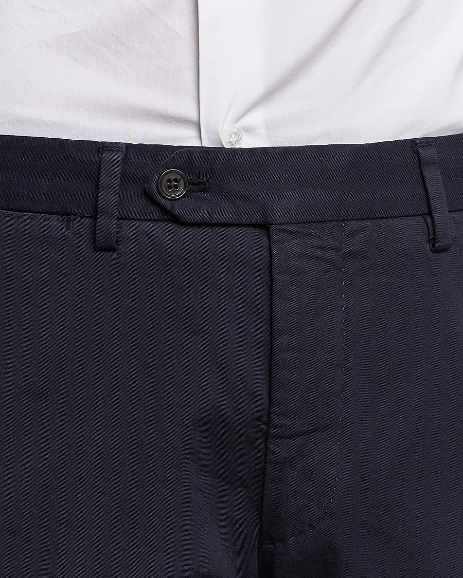 Herre | Bukser | Oscar Jacobson | Danwick Cotton Trousers Navy