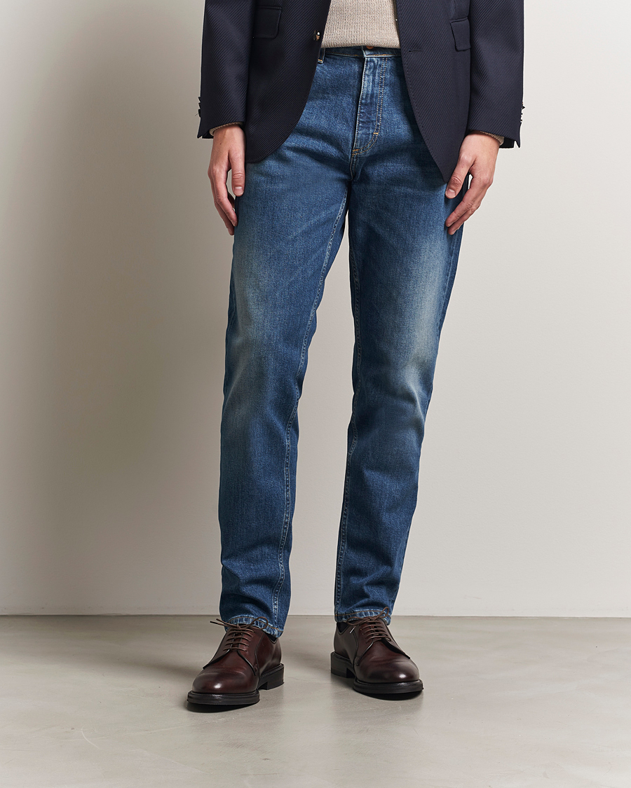 Herre | Jeans | Oscar Jacobson | Karl Cotton Stretch Jeans Vintage Wash