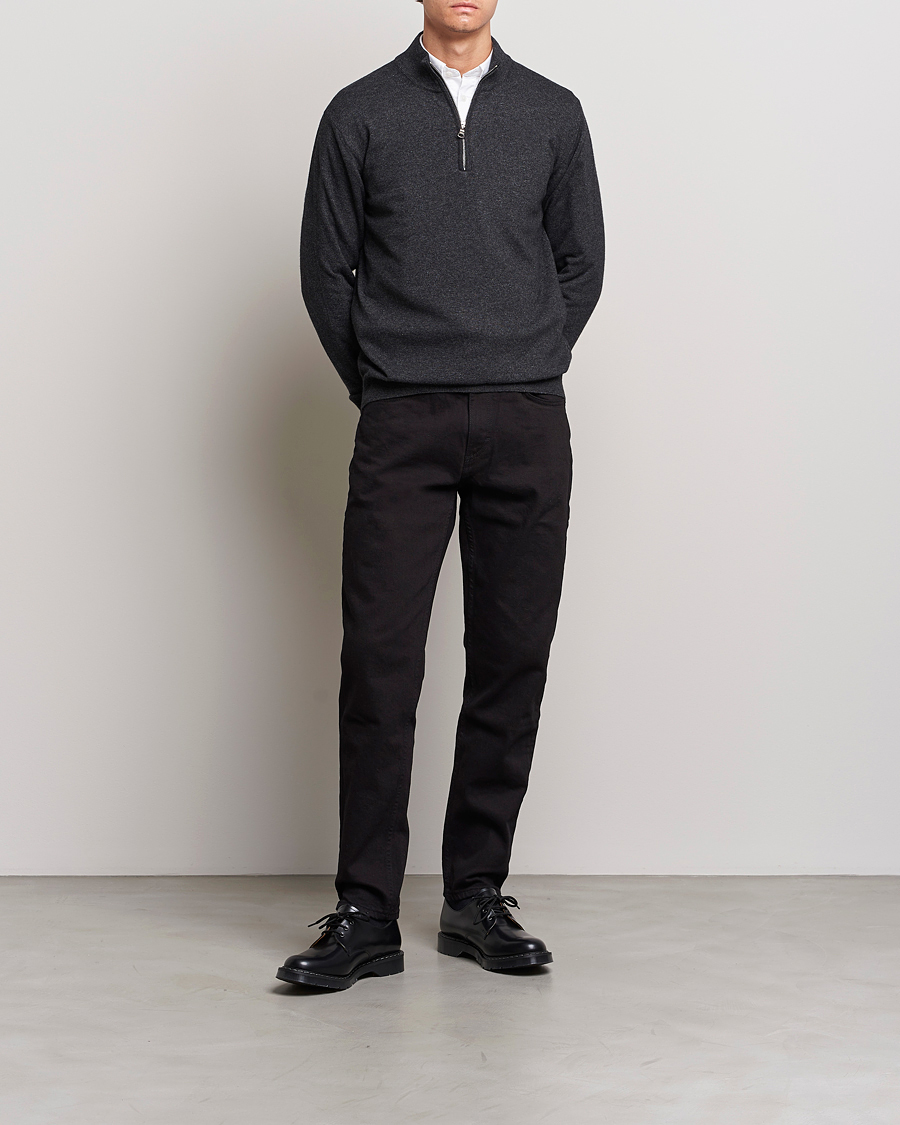 Herre | Jeans | Oscar Jacobson | Karl Cotton Stretch Jeans Black