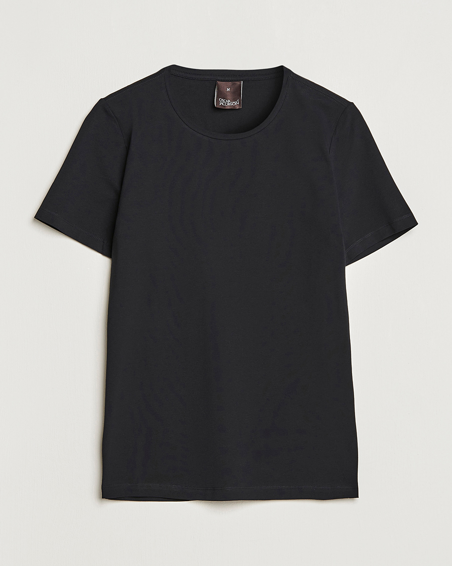 Herre | T-Shirts | Oscar Jacobson | Kyran Cotton T-Shirt Black