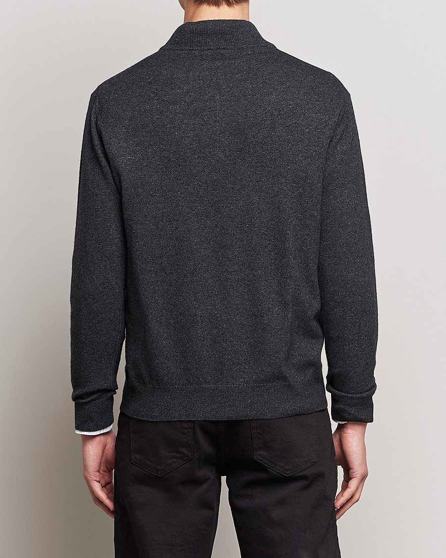 Herre | Gensere | Oscar Jacobson | Patton Wool Half-Zip Grey