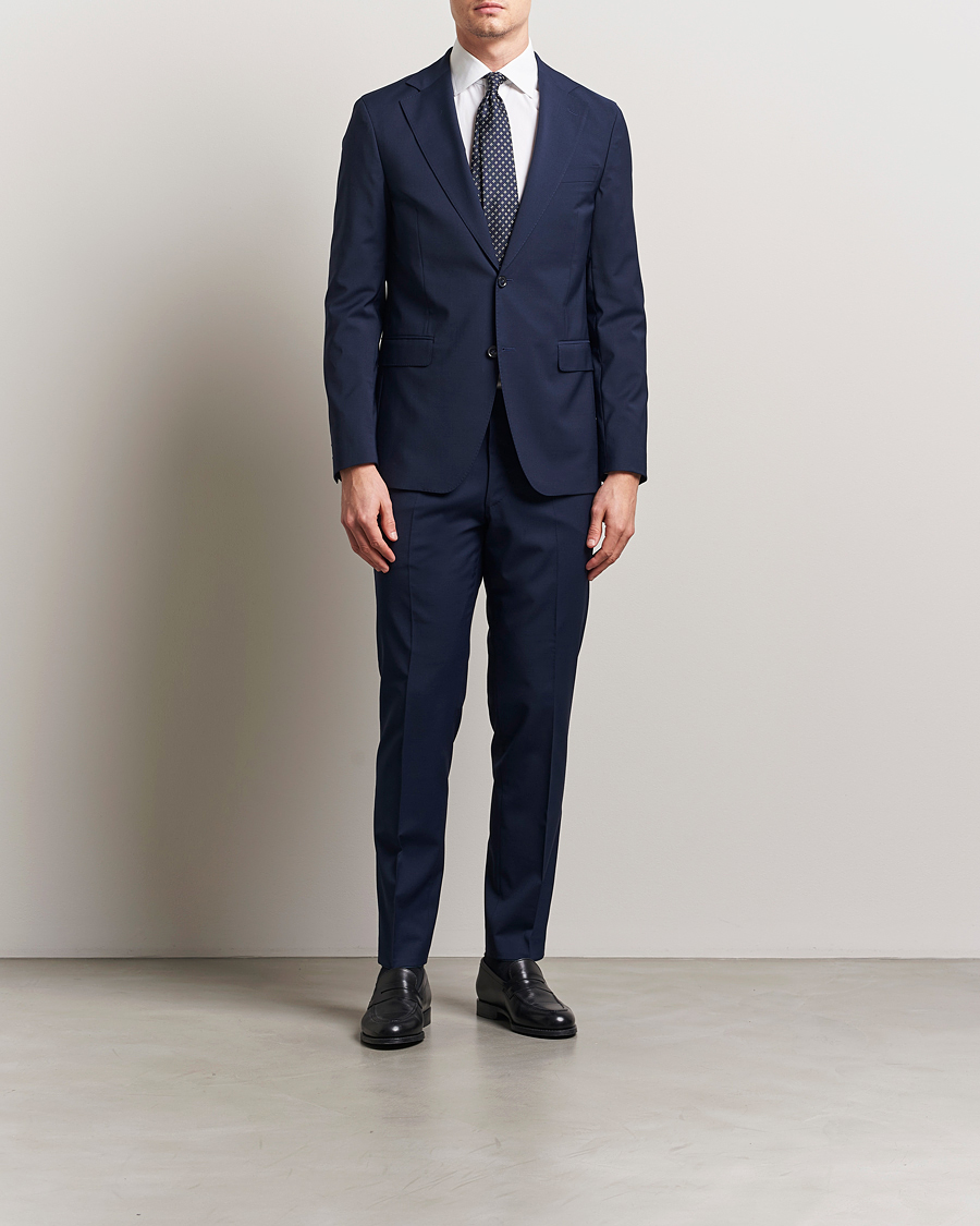 Herre | Dressjakker | Oscar Jacobson | Ego Wool Blend Blazer Navy