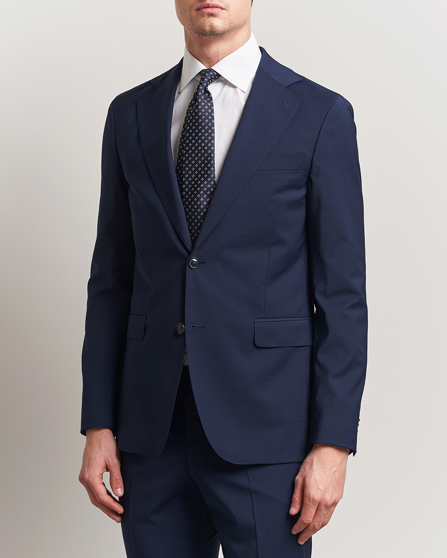 Herre | Dressjakker | Oscar Jacobson | Ego Wool Blend Blazer Navy