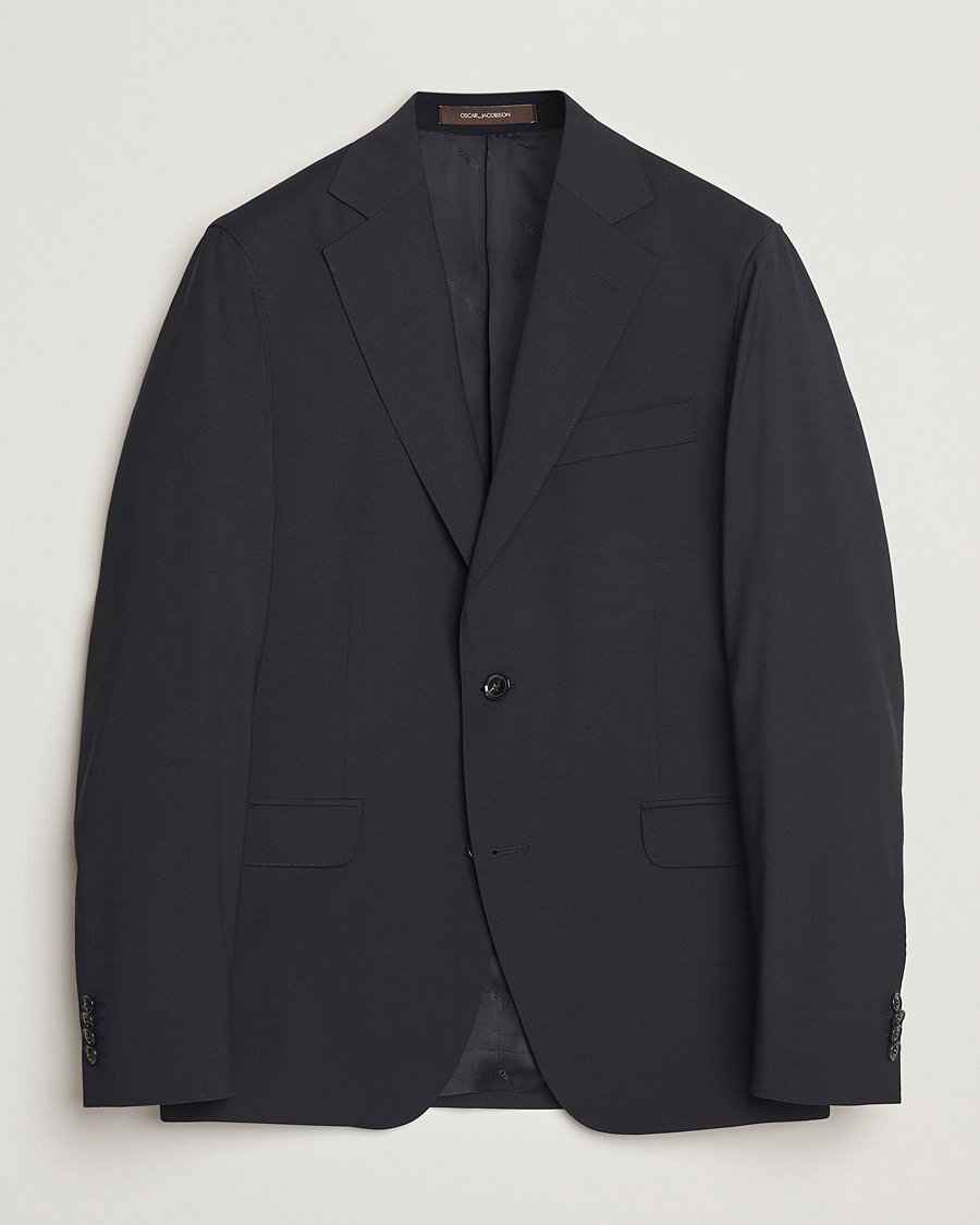 Herre | Dressjakker | Oscar Jacobson | Ego Wool Blend Blazer Black