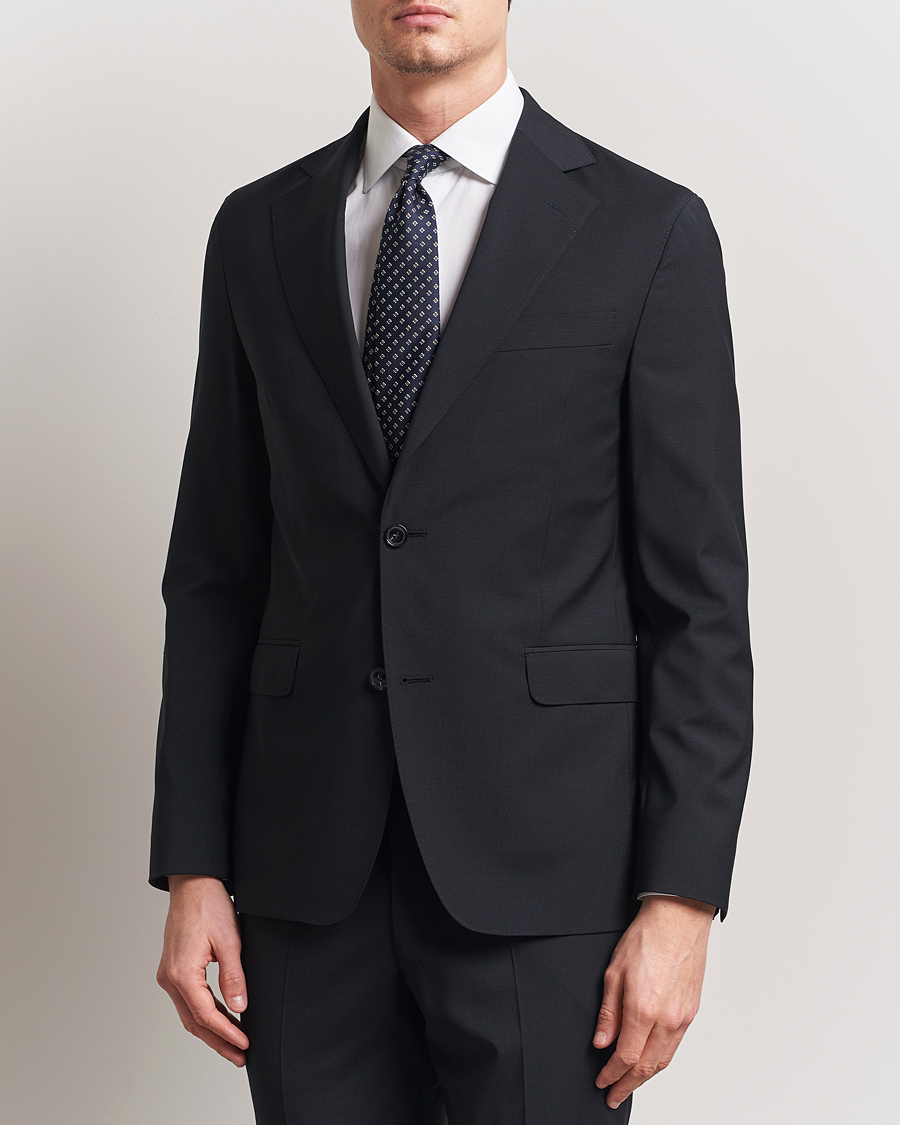 Herre | Dressjakker | Oscar Jacobson | Ego Wool Blend Blazer Black