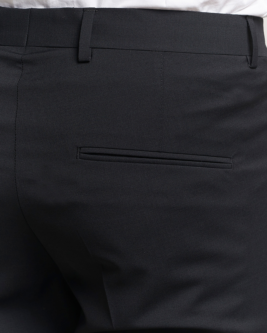 Herre | Bukser | Oscar Jacobson | Denz Wool Blend Trousers Black