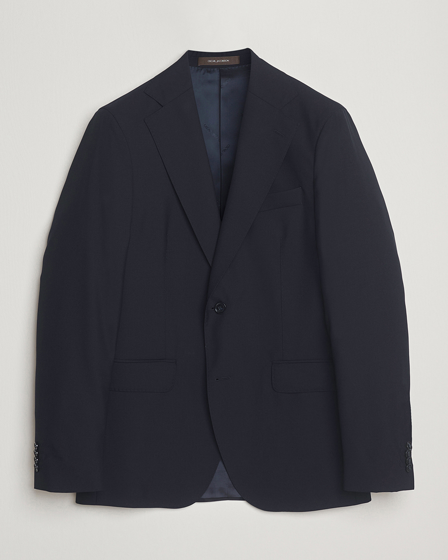 Herre | Dressjakker | Oscar Jacobson | Ego Wool Blazer Navy