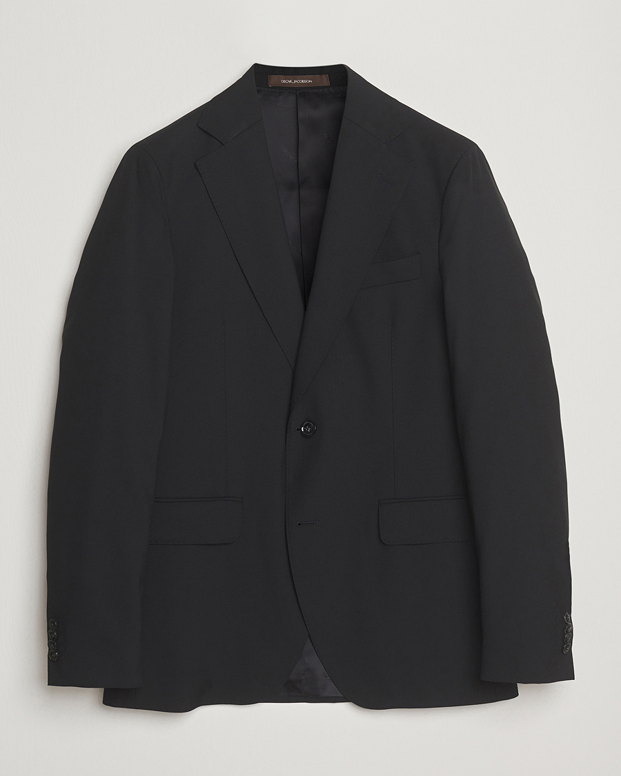 Herre | Dressjakker | Oscar Jacobson | Ego Wool Blazer Black