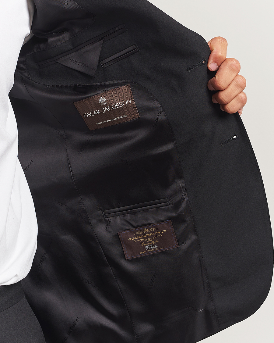 Herre | Dressjakker | Oscar Jacobson | Ego Wool Blazer Black
