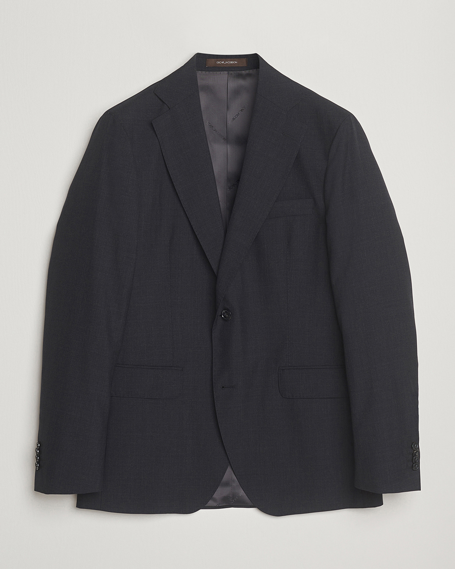 Herre | Dressjakker | Oscar Jacobson | Fogerty Wool Blazer Grey
