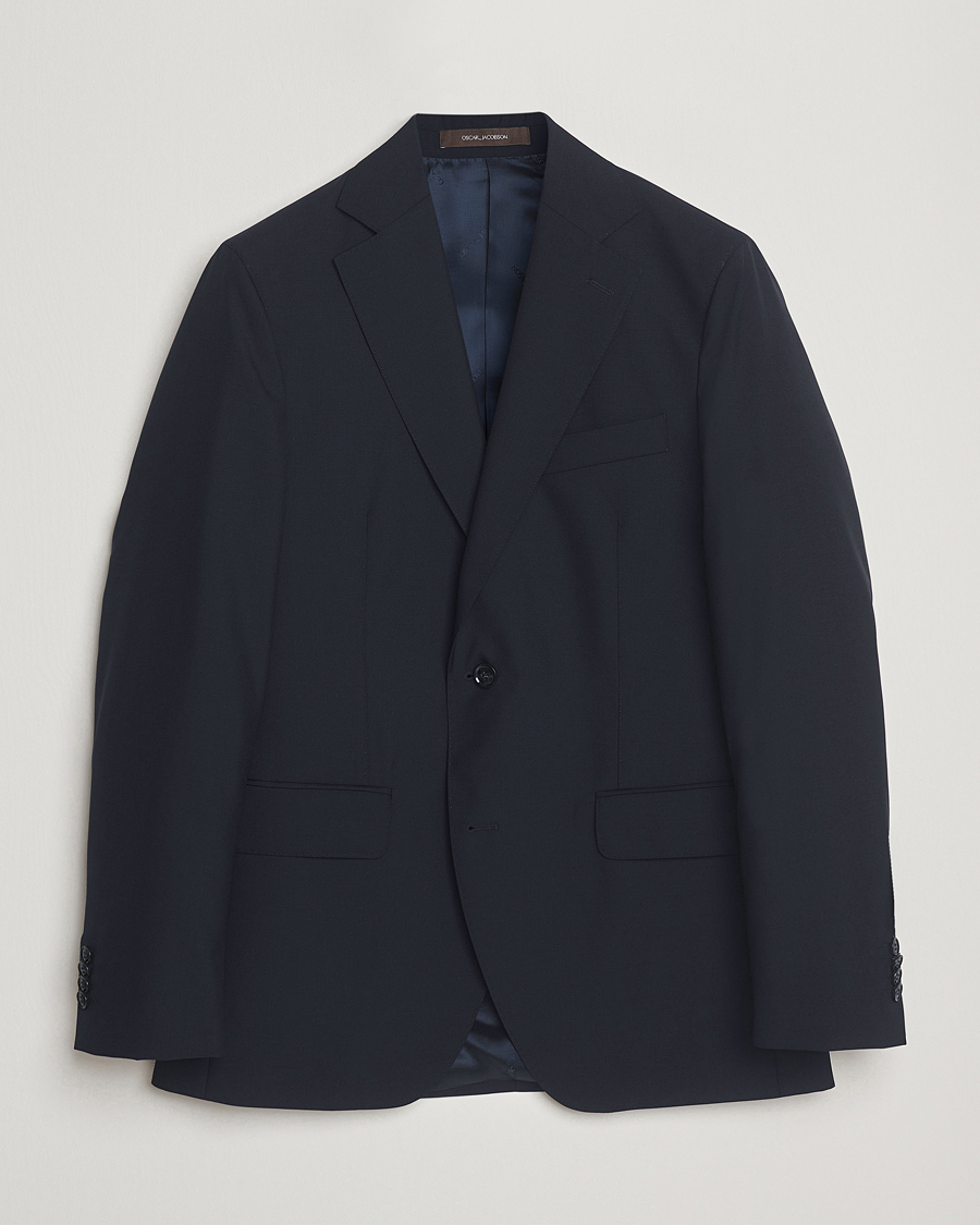 Herre | Dressjakker | Oscar Jacobson | Fogerty Wool Blazer Navy
