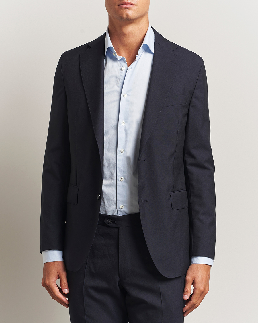 Herre | Dressjakker | Oscar Jacobson | Fogerty Wool Blazer Navy