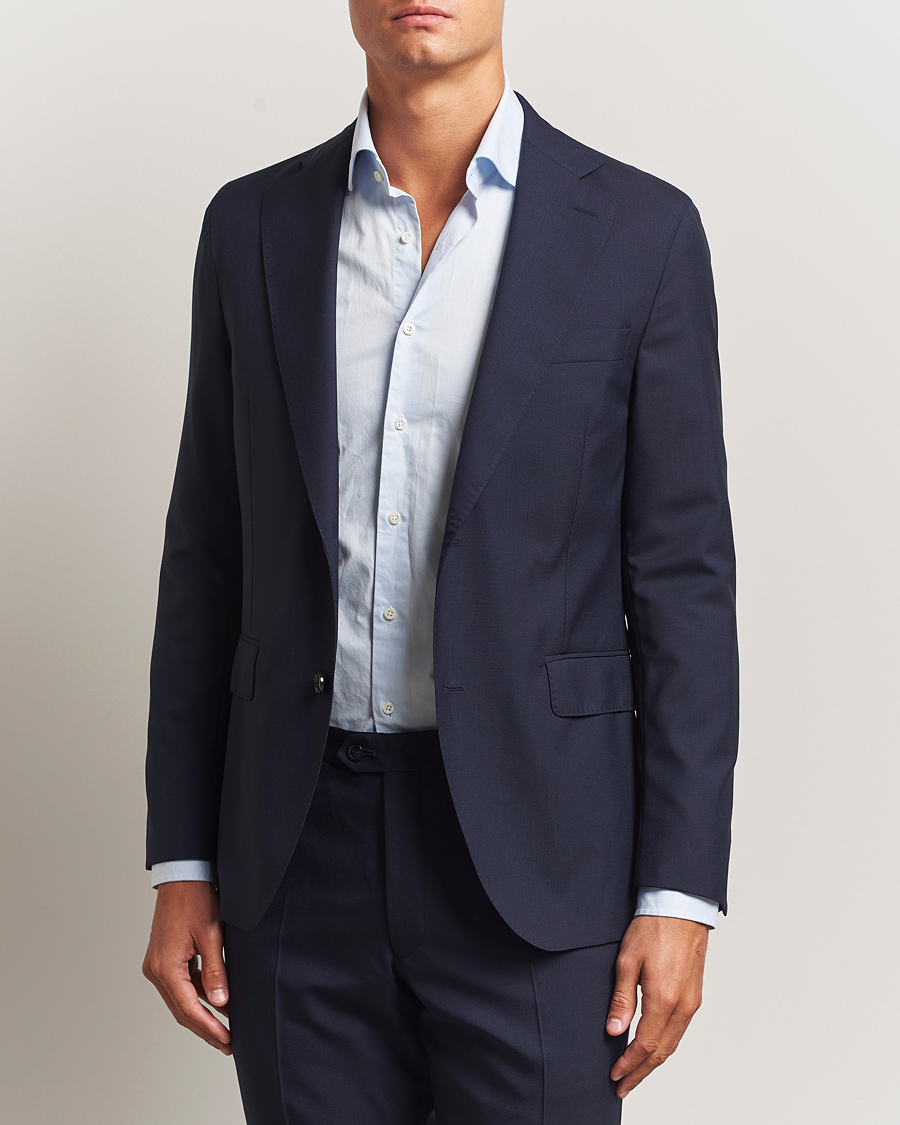 Herre | Dressjakker | Oscar Jacobson | Fogerty Wool Blazer Blue