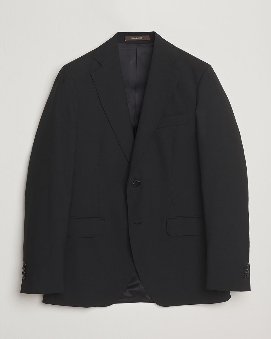 Herre | Dressjakker | Oscar Jacobson | Fogerty Wool Blazer Black