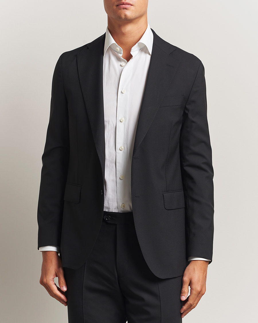 Herre | Dressjakker | Oscar Jacobson | Fogerty Wool Blazer Black
