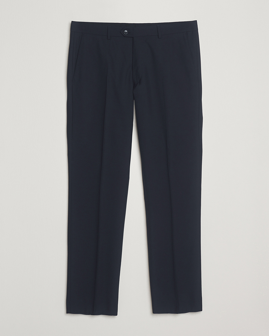 Herre | Bukser | Oscar Jacobson | Dandy Wool Trousers Navy