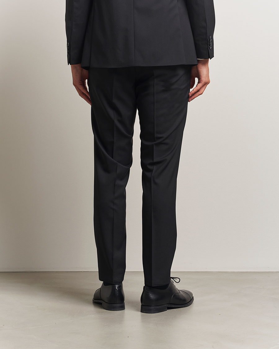 Herre | Bukser | Oscar Jacobson | Dandy Wool Trousers Black
