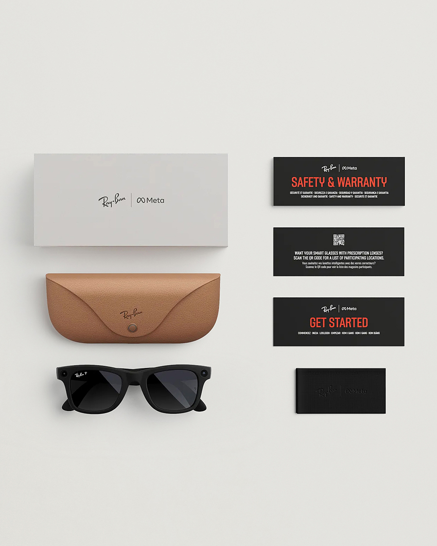 Herre | Solbriller | Ray-Ban | Wayfarer Meta 50 Sunglasses Matte Black