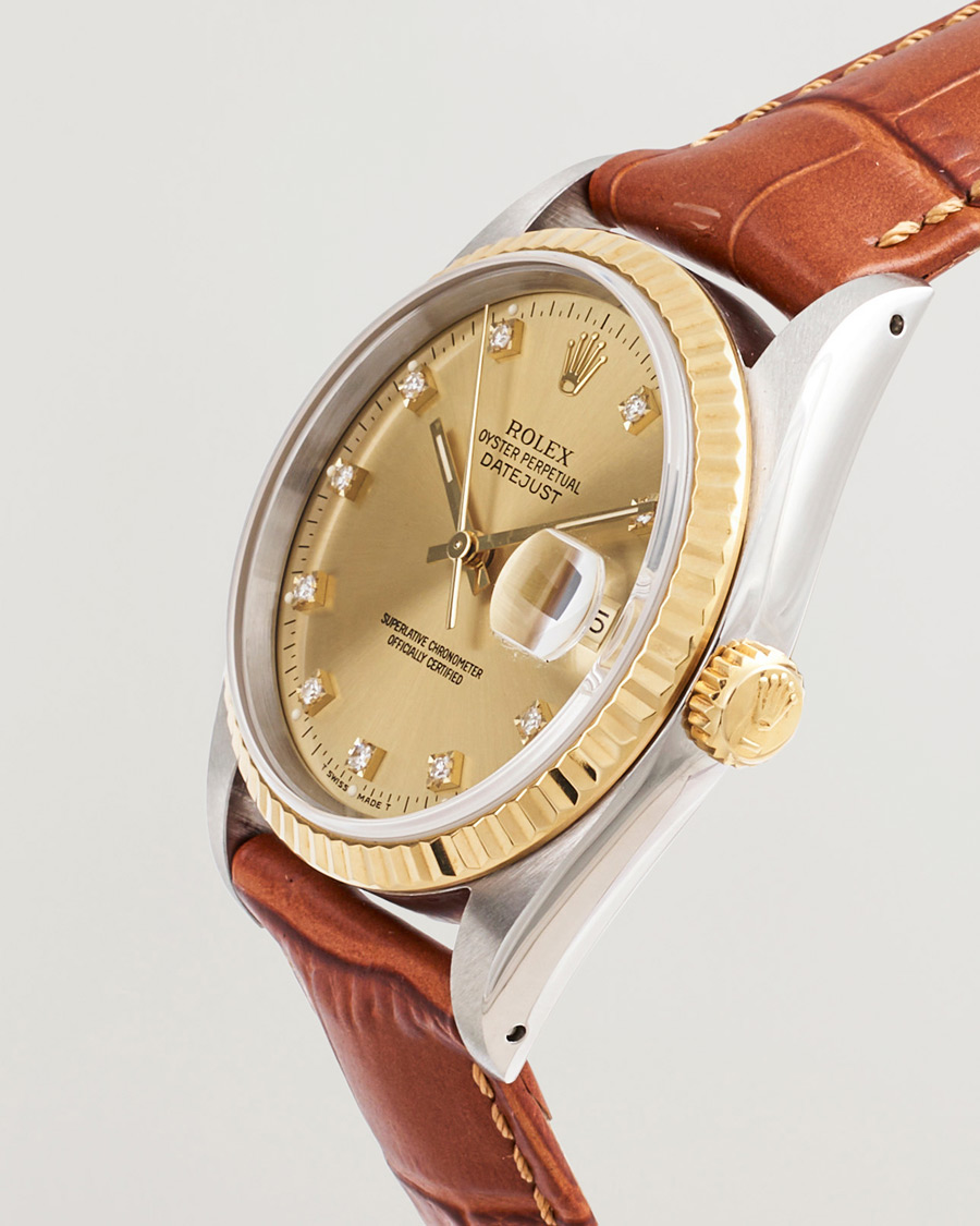 Herre | Pre-Owned & Vintage Watches | Rolex Pre-Owned | Datejust 36 G/S Diamant