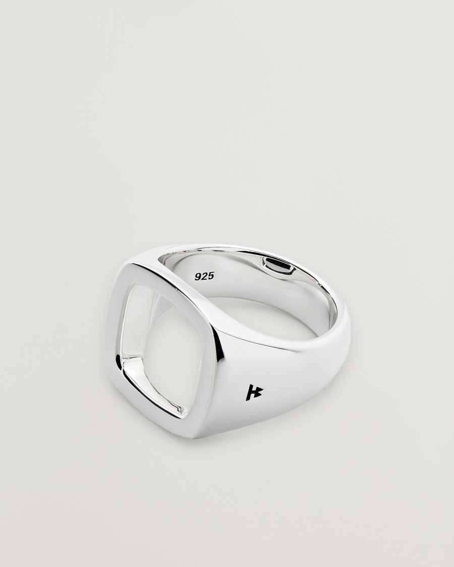Herre | Smykker | Tom Wood | Cushion Open Ring Silver