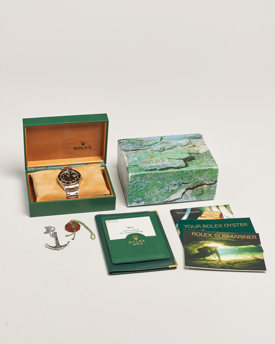 Herre | Rolex Pre-Owned Submariner Oyster Perpetual Two Tone Black | Rolex Pre-Owned | Submariner Oyster Perpetual Two Tone Black