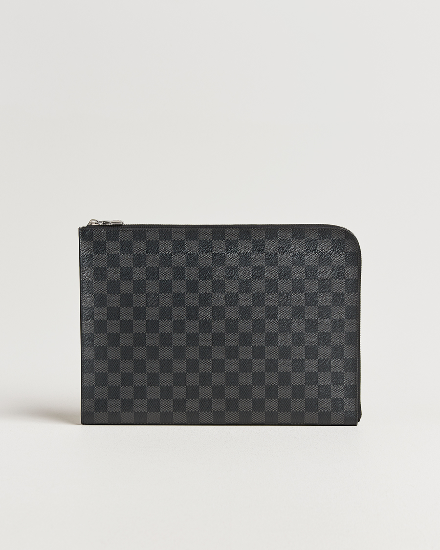 Herre | Pre-Owned & Vintage Bags | Louis Vuitton Pre-Owned | Pochette Jules GM Damier Graphite