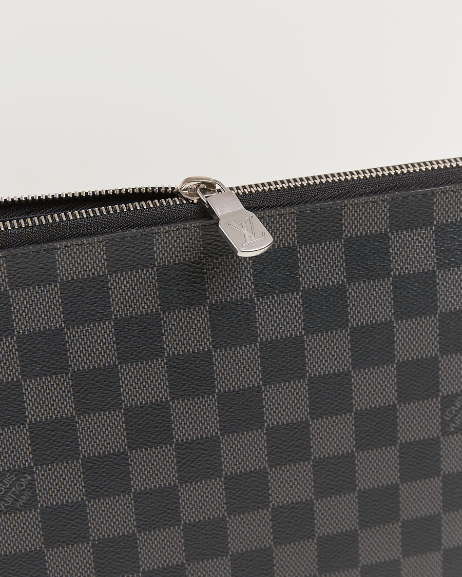 Herre | Pre-Owned & Vintage Bags | Louis Vuitton Pre-Owned | Pochette Jules GM Damier Graphite