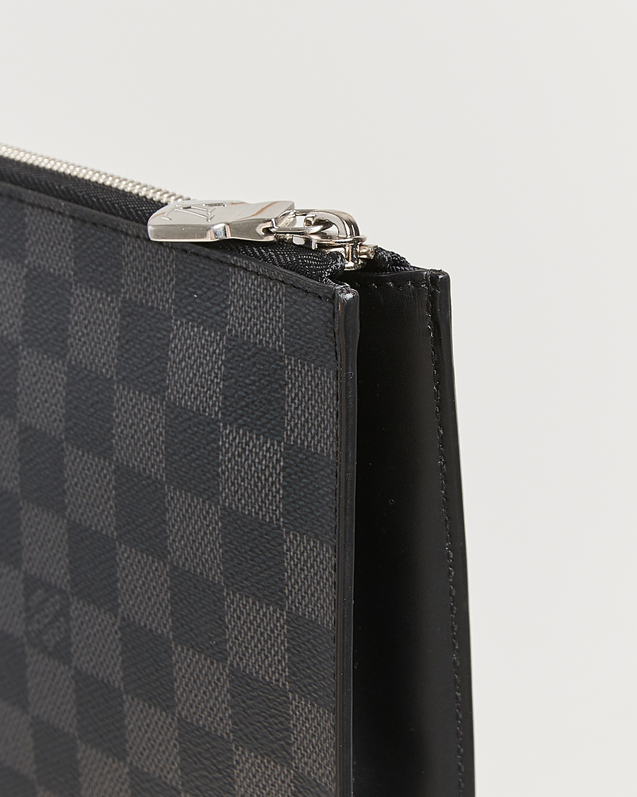 Herre | Pre-Owned & Vintage Bags | Louis Vuitton Pre-Owned | Pochette Jules GM Damier Graphite