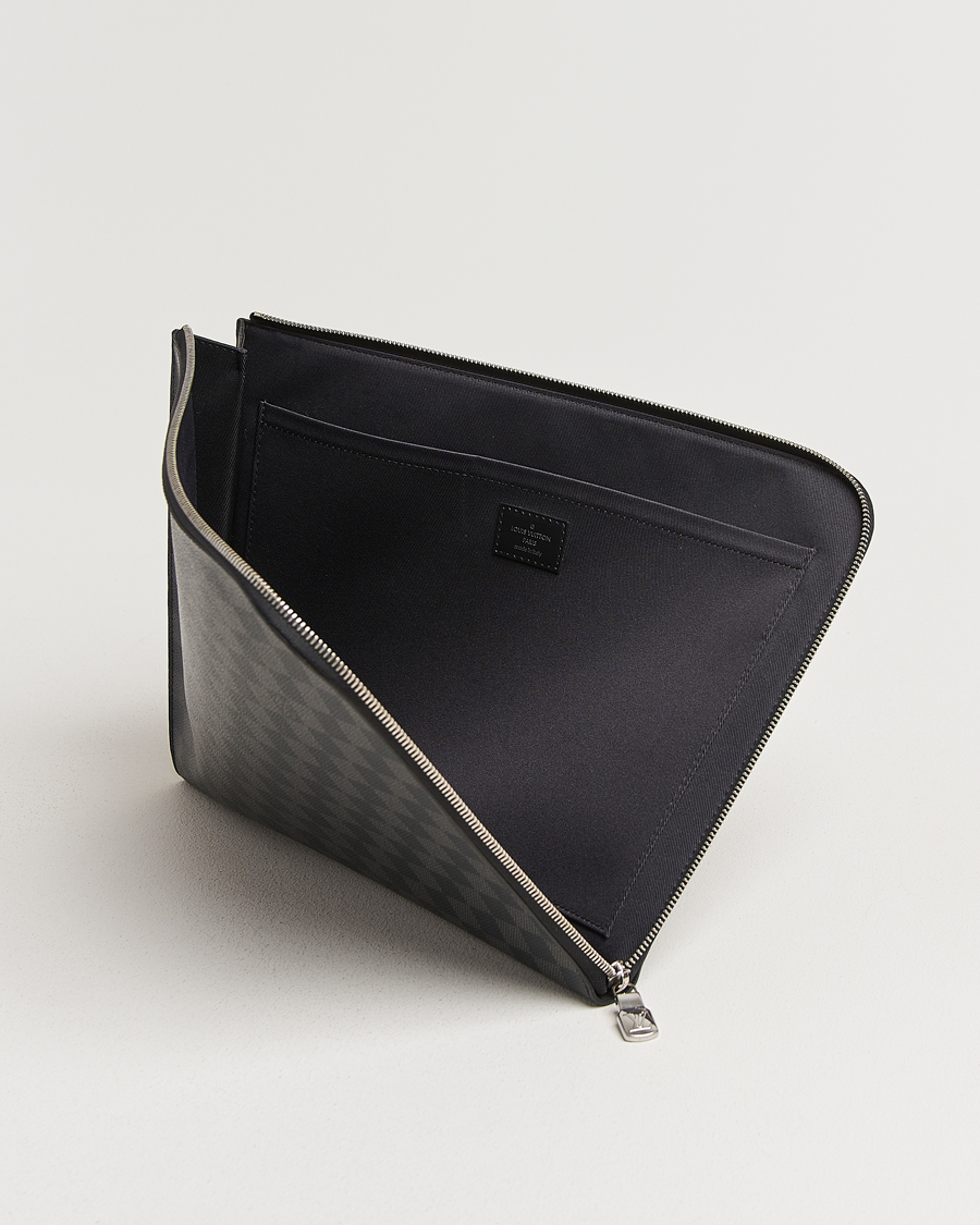 Herre | Pre-Owned & Vintage Bags | Louis Vuitton Pre-Owned | Pochette Jules GM Damier Graphite