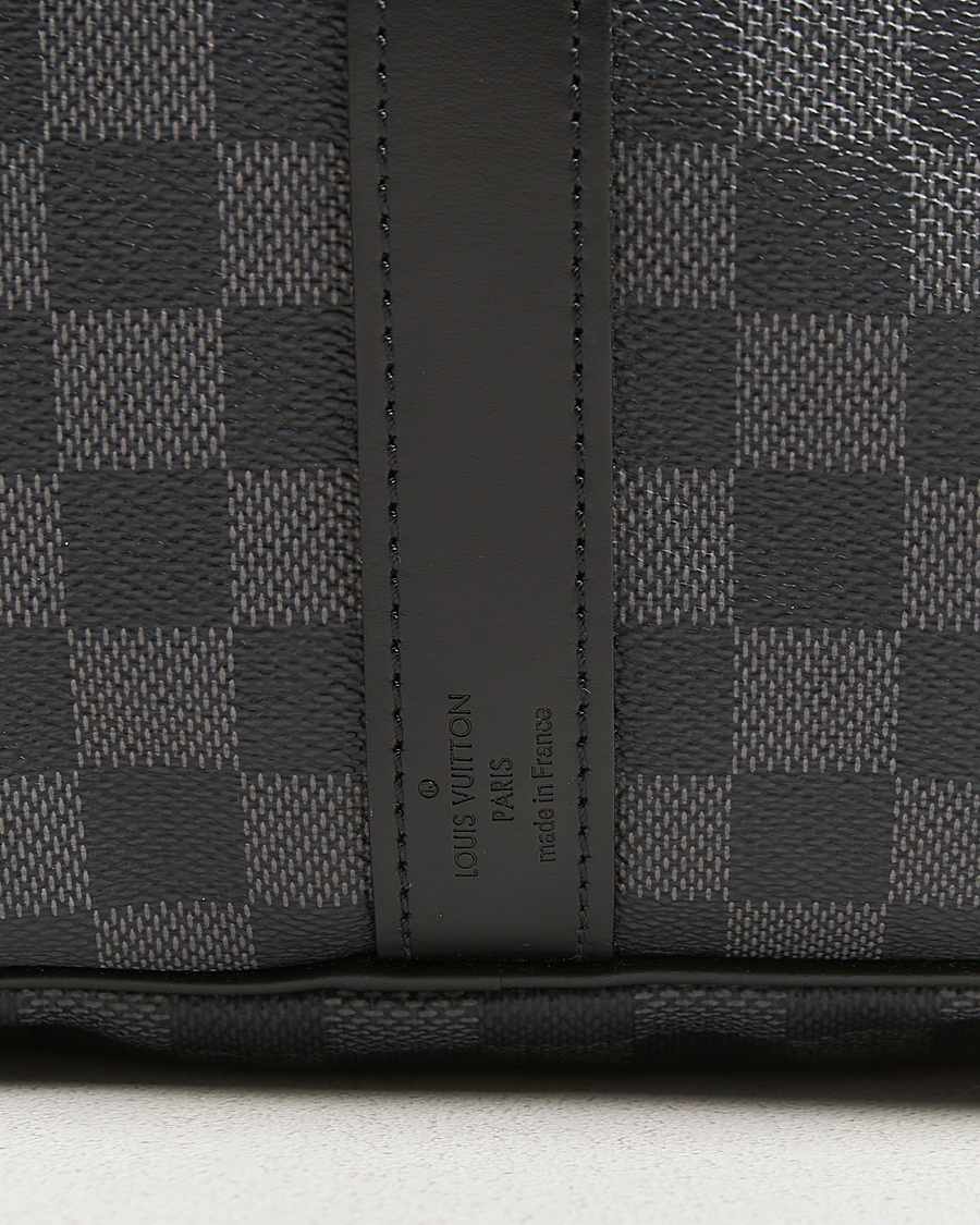 Herre | Pre-Owned & Vintage Bags | Louis Vuitton Pre-Owned | Keepall Bandouliére 55 Damier Graphite