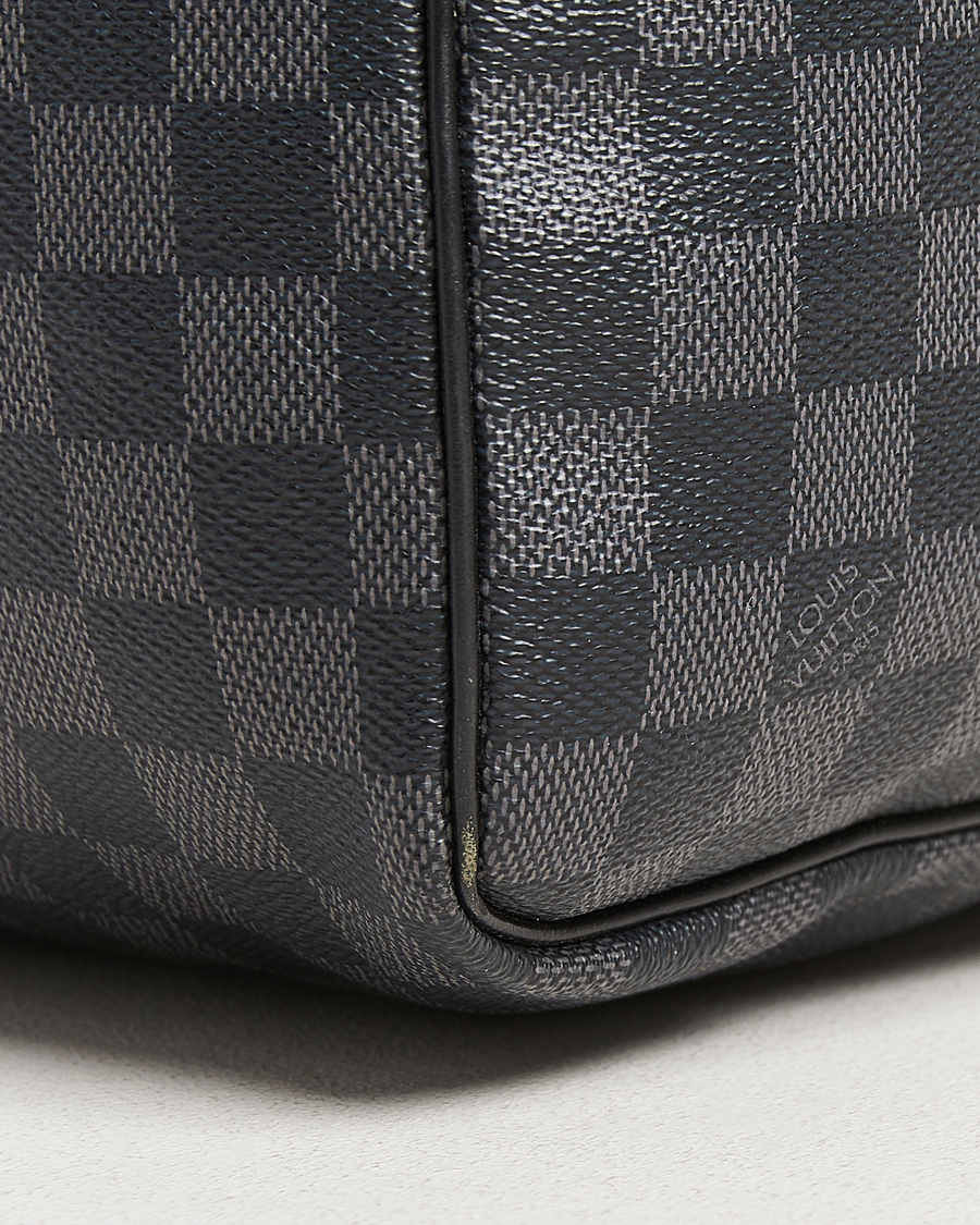 Herre | Pre-Owned & Vintage Bags | Louis Vuitton Pre-Owned | Keepall Bandouliére 55 Damier Graphite