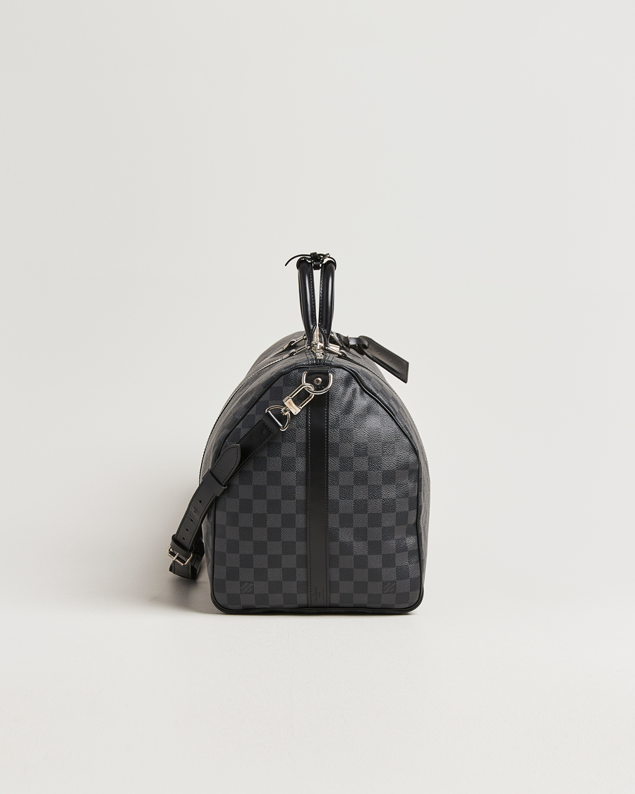 Herre | Pre-Owned & Vintage Bags | Louis Vuitton Pre-Owned | Keepall Bandouliére 55 Damier Graphite