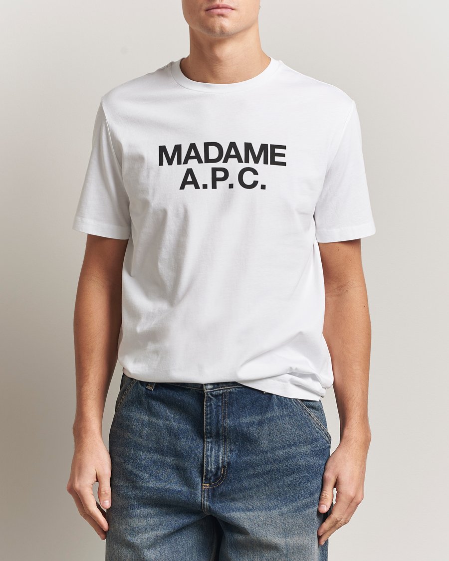 Herre | T-Shirts | A.P.C. | Madame T-Shirt White