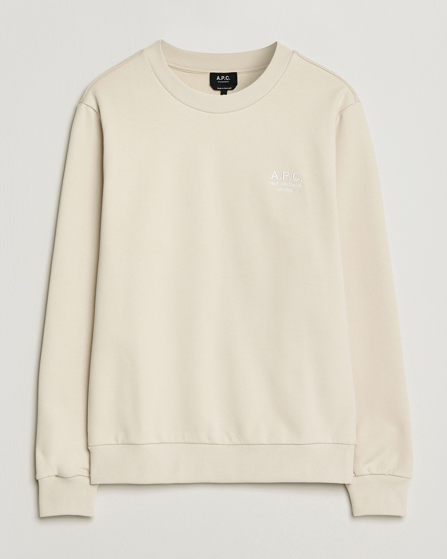 Herre | Gensere | A.P.C. | Rue Madame Tonal Sweatshirt Mastic