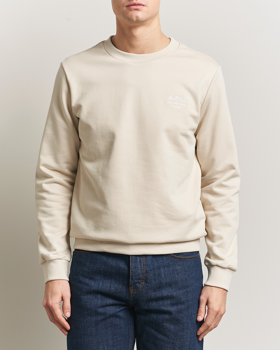 Herre | Gensere | A.P.C. | Rue Madame Tonal Sweatshirt Mastic