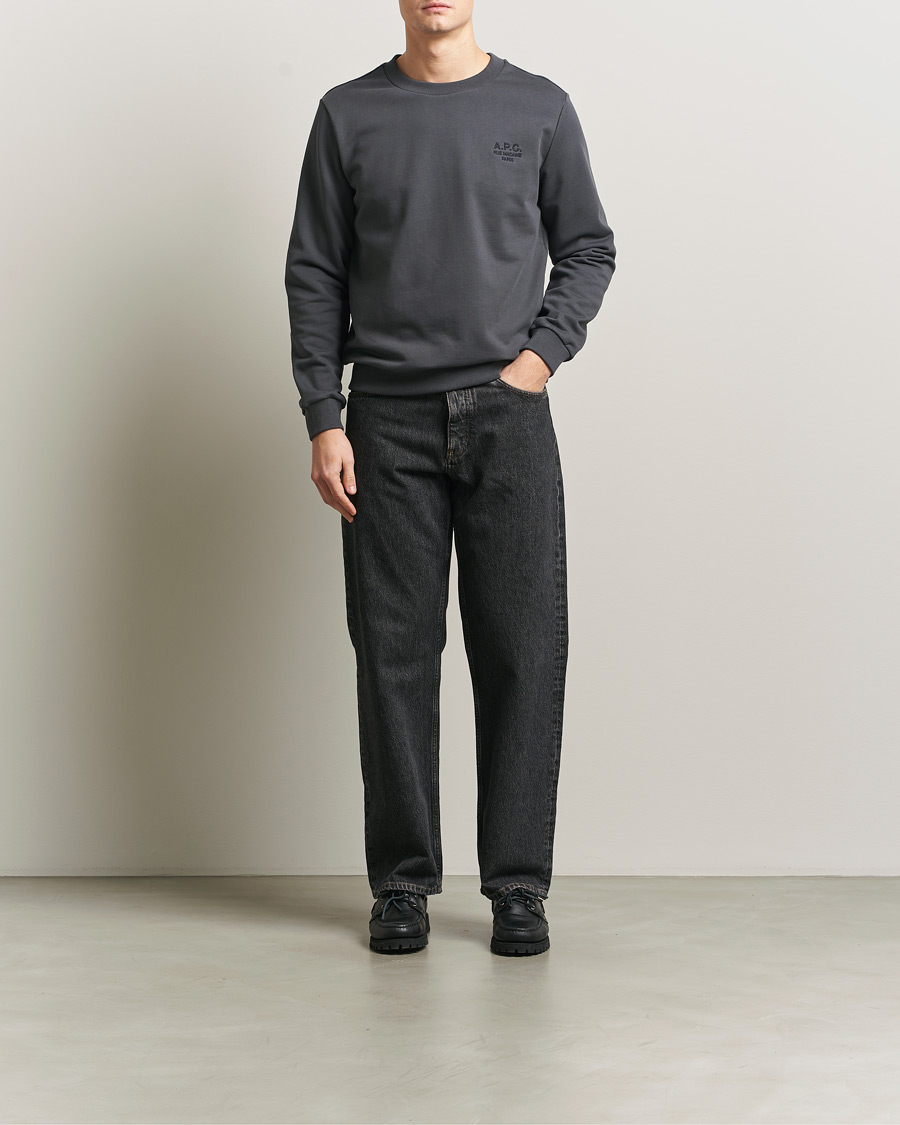 Herre | Gensere | A.P.C. | Rue Madame Tonal Sweatshirt Faded Black