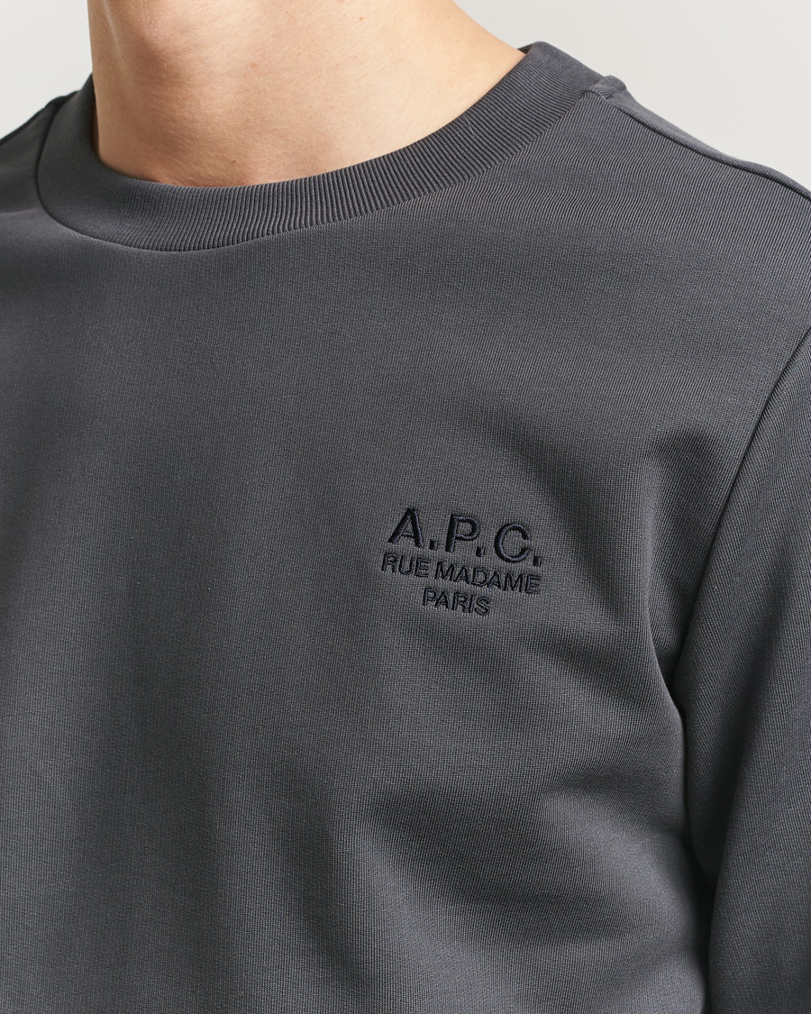 Herre | Gensere | A.P.C. | Rue Madame Tonal Sweatshirt Faded Black