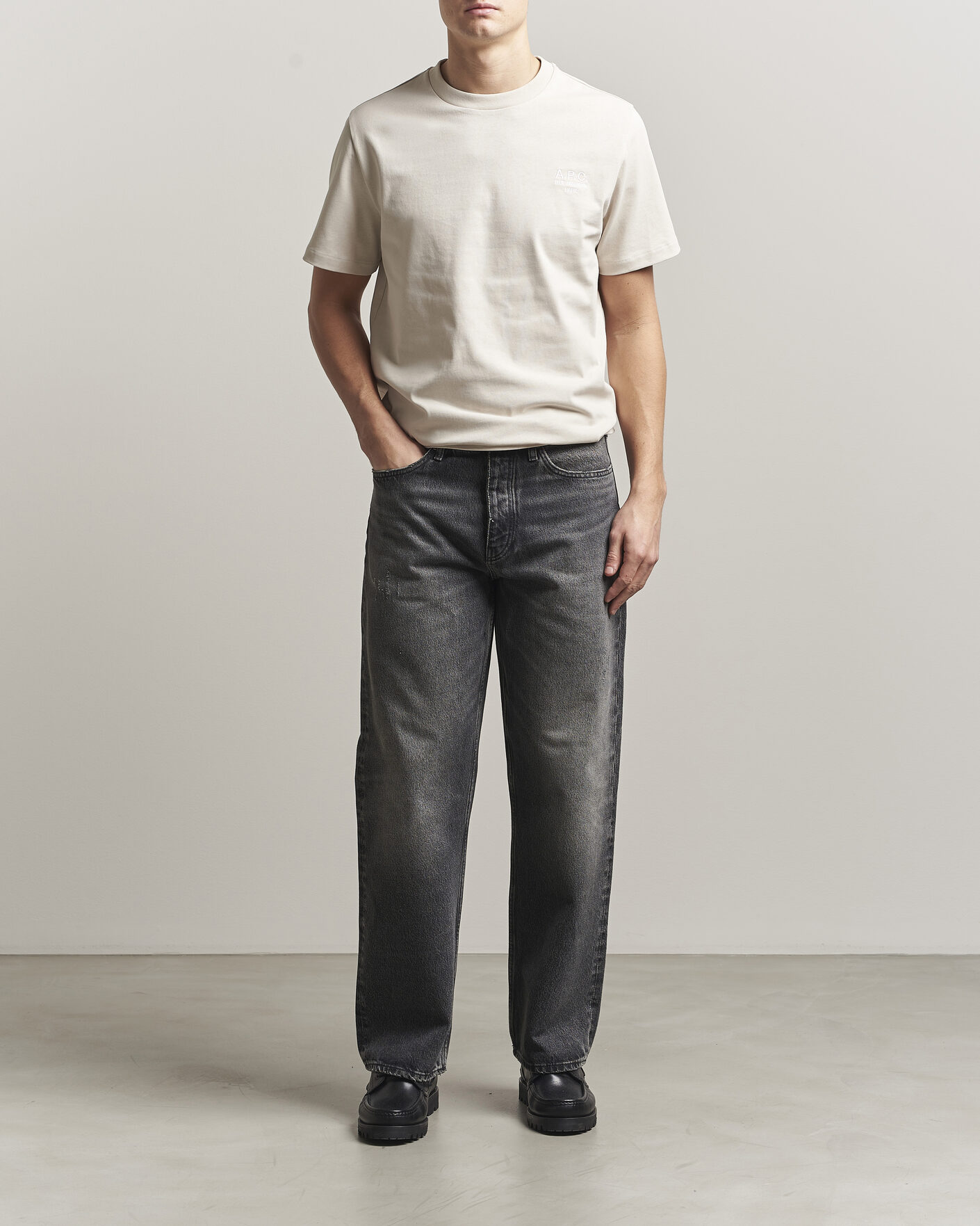 Herre | T-Shirts | A.P.C. | Rue Madame T-Shirt Mastic