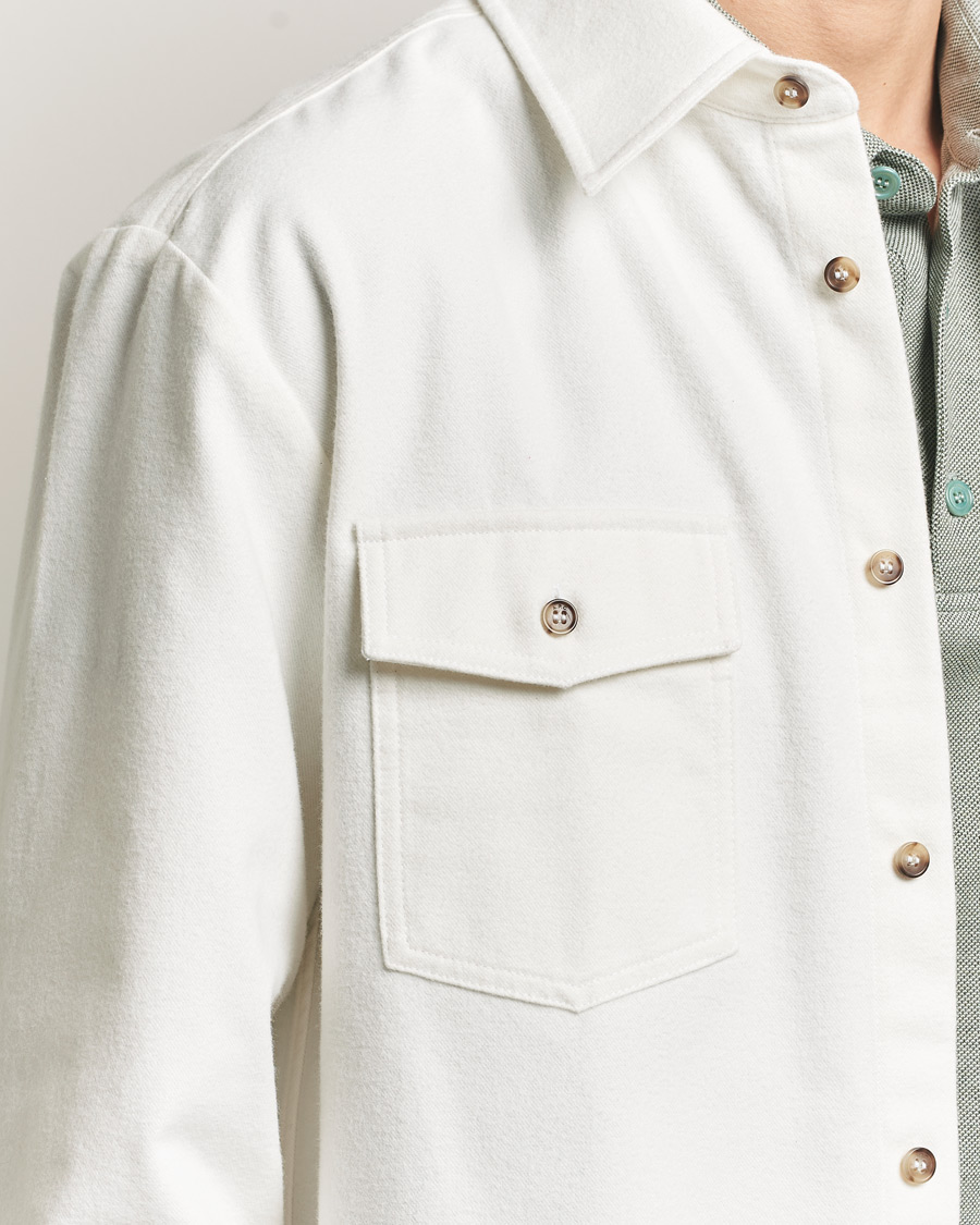 Herre | Skjorter | A.P.C. | Brushed Cotton Overshirt White