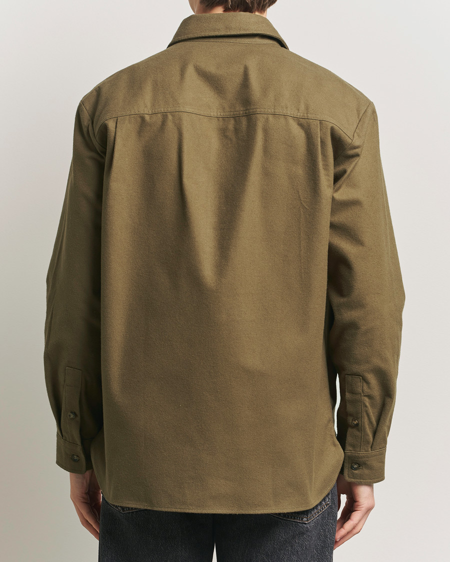 Herre | Skjorter | A.P.C. | Brushed Cotton Overshirt Khaki