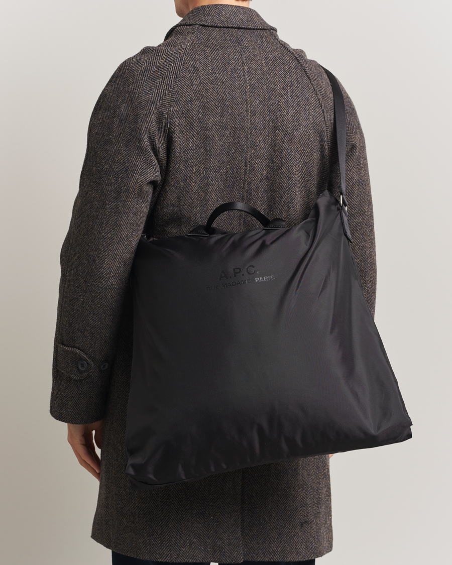 Herre | Vesker | A.P.C. | Backstage Nylon Cordura Tote Bag Black