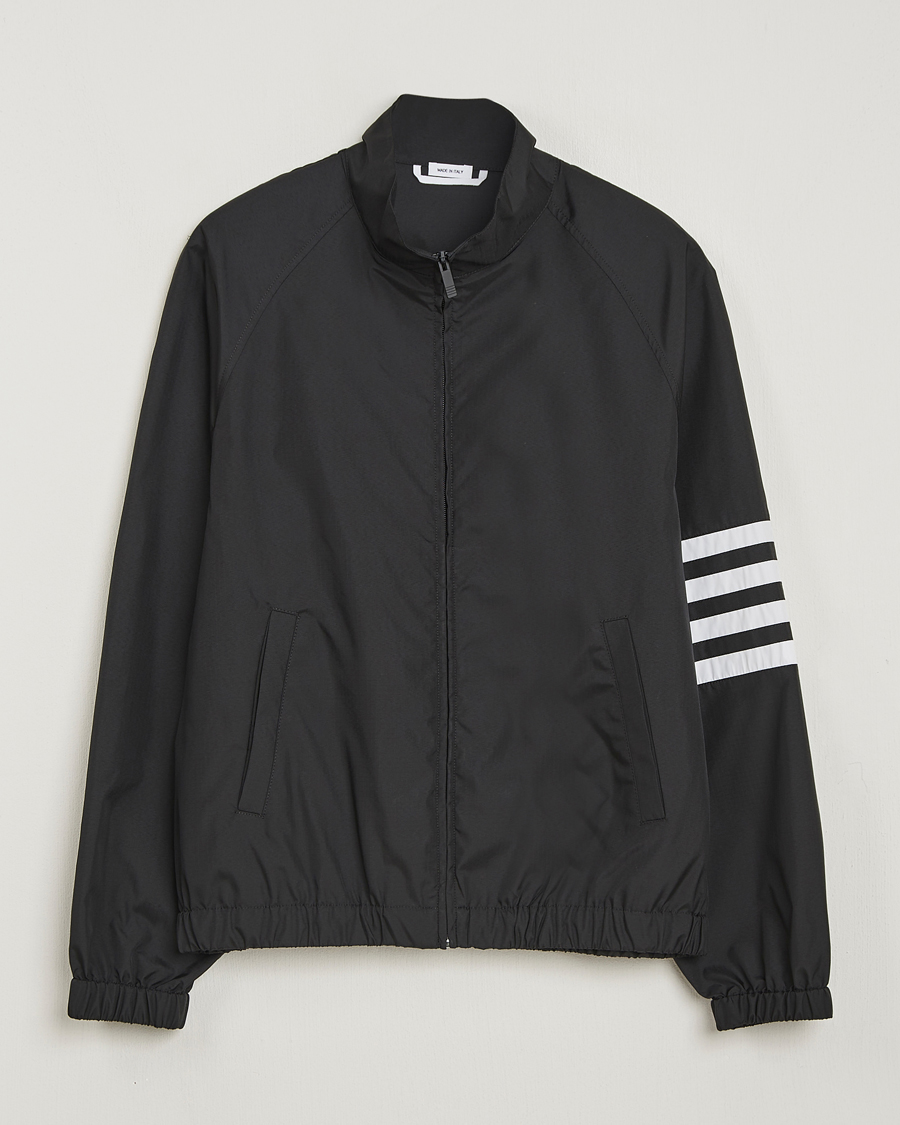 Herre | Jakker | Thom Browne | Raglan 4 Bar Nylon Jacket Black
