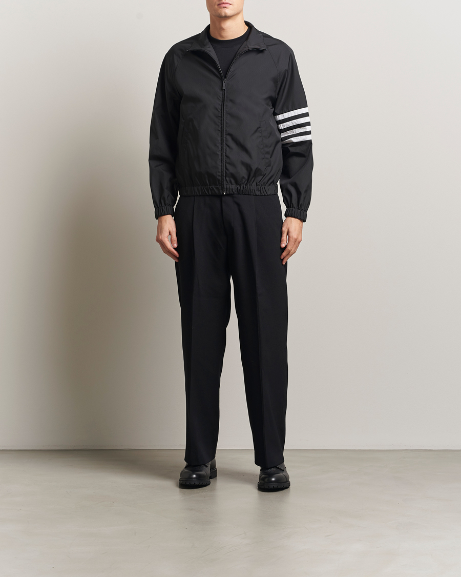 Herre | Jakker | Thom Browne | Raglan 4 Bar Nylon Jacket Black