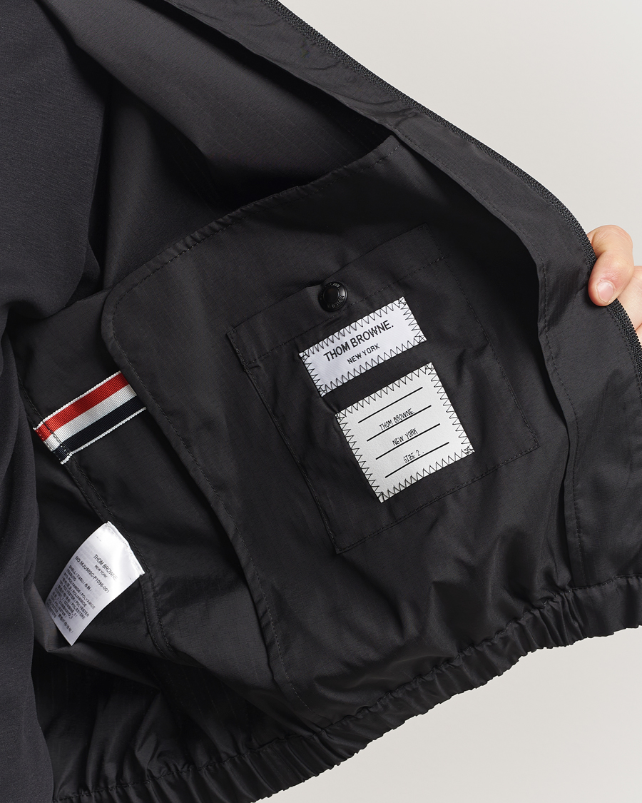 Herre | Jakker | Thom Browne | Raglan 4 Bar Nylon Jacket Black