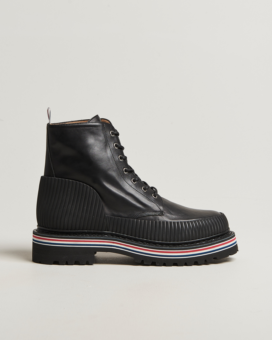 Thom Browne All Terrain Boots Black Calf – Svart