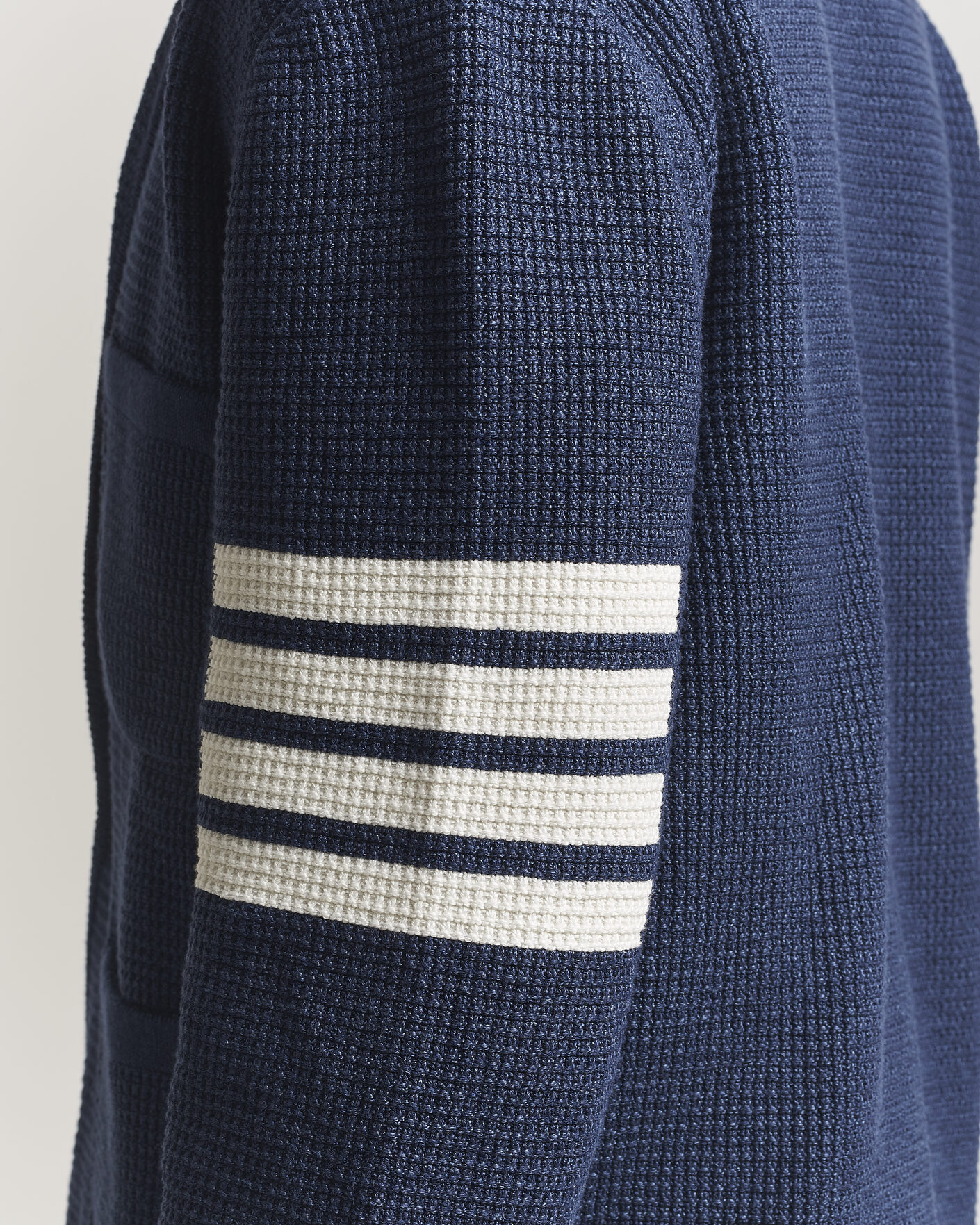 Herre | Gensere | Thom Browne | Textured 4 Bar Cardigan Jacket Navy